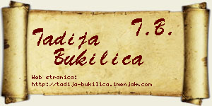 Tadija Bukilica vizit kartica